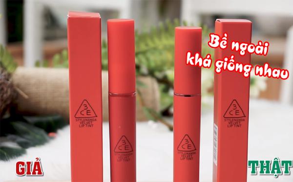 cách phân biệt son 3ce thật giả