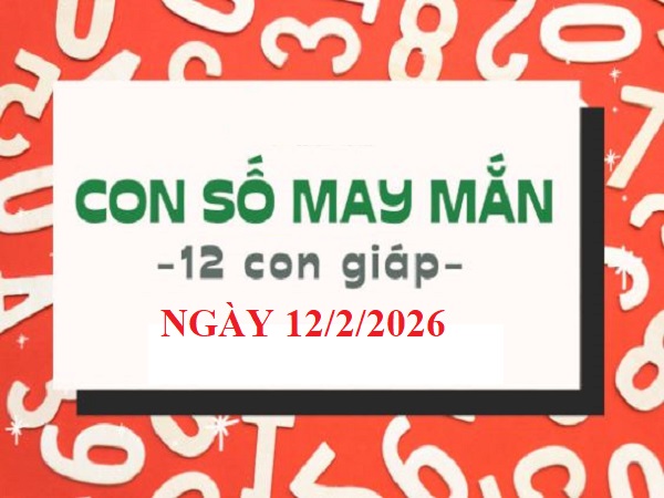 Con số may mắn của 12 con giáp ngày 12/2/2026 theo từng tuổi
