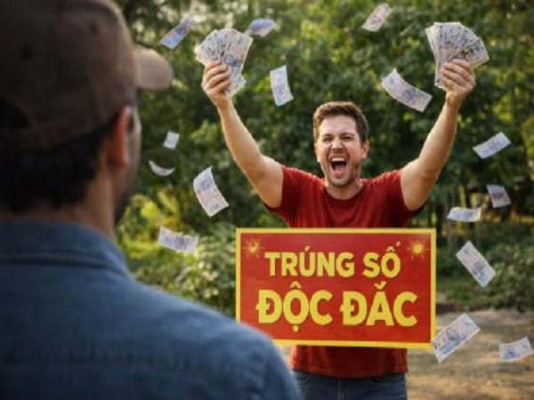 Chiêm bao thấy người khác trúng số rồi chia tiền cho mình