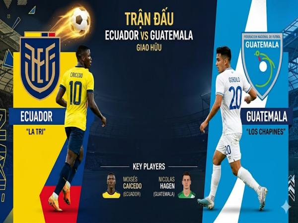 Số liệu thống kê về Ecuador gặp Guatemala hôm nay ngày 8/6