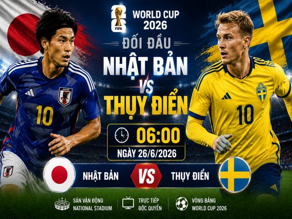Thống kê về đối đầu Nhật Bản đấu với Thụy Điển ngày 26/6 chi tiết